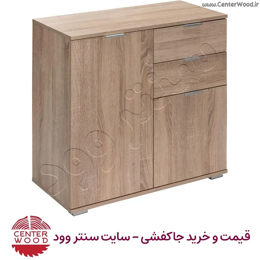 جاکفشی 3 طبقه کابینتی با 2 کشو کد 2208 — تصویر ۲