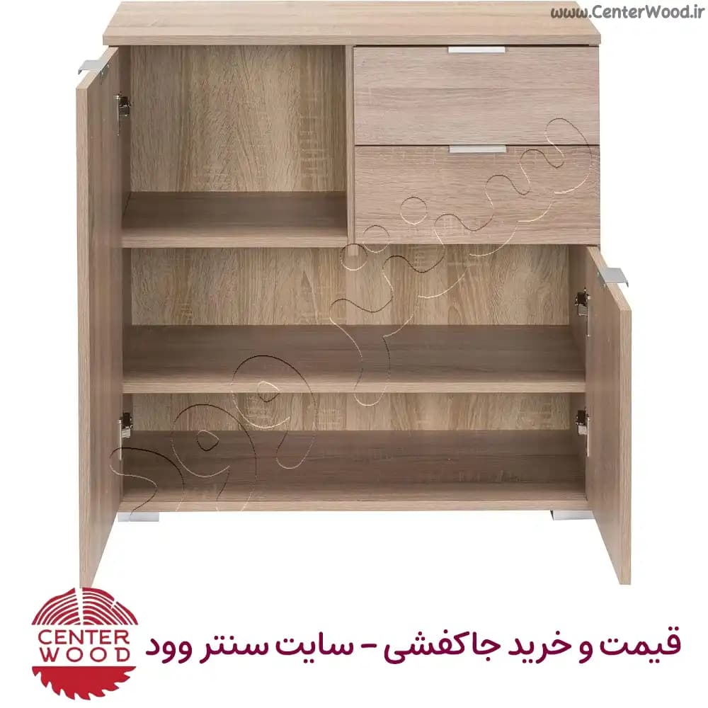 جاکفشی 3 طبقه کابینتی با 2 کشو کد 2208 — تصویر ۶