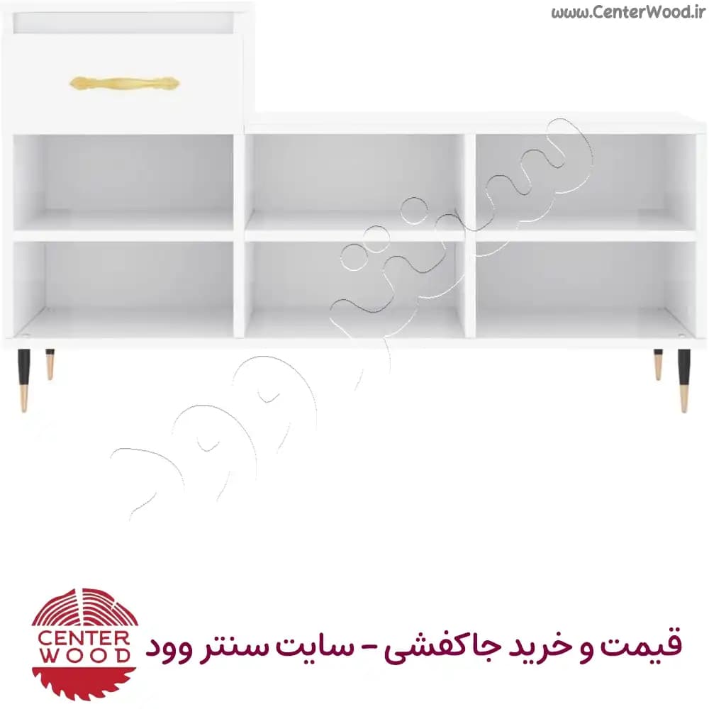 جاکفشی ساده کشو دار نیمکتی کد 2213