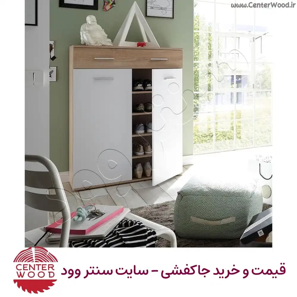 جاکفشی 5 طبقه کشو دار کابینتی کد 2202 — تصویر ۴