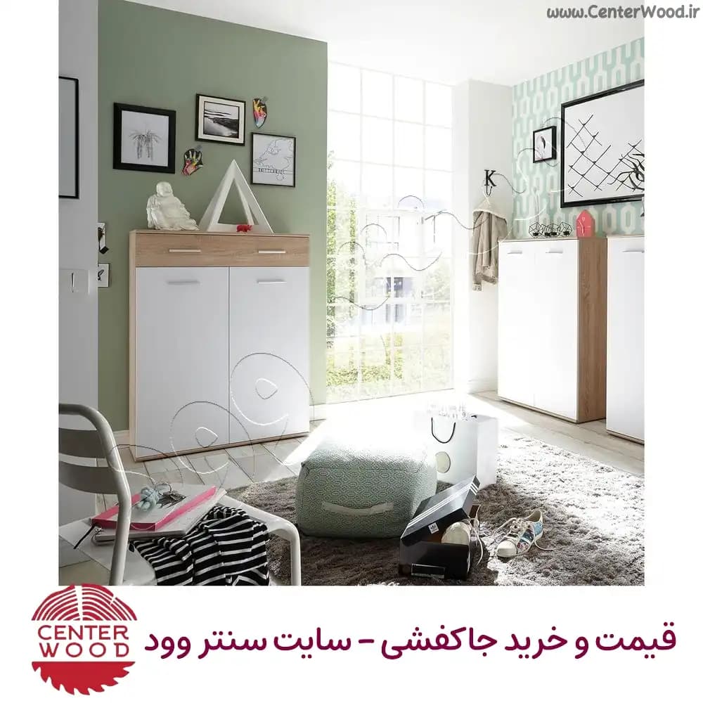 جاکفشی 5 طبقه کشو دار کابینتی کد 2202 — تصویر ۳