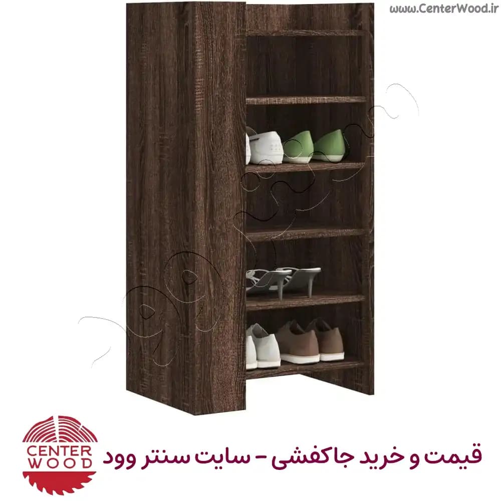 جاکفشی ساده 5 طبقه کابینتی بدون درب کد 2204 — تصویر ۵