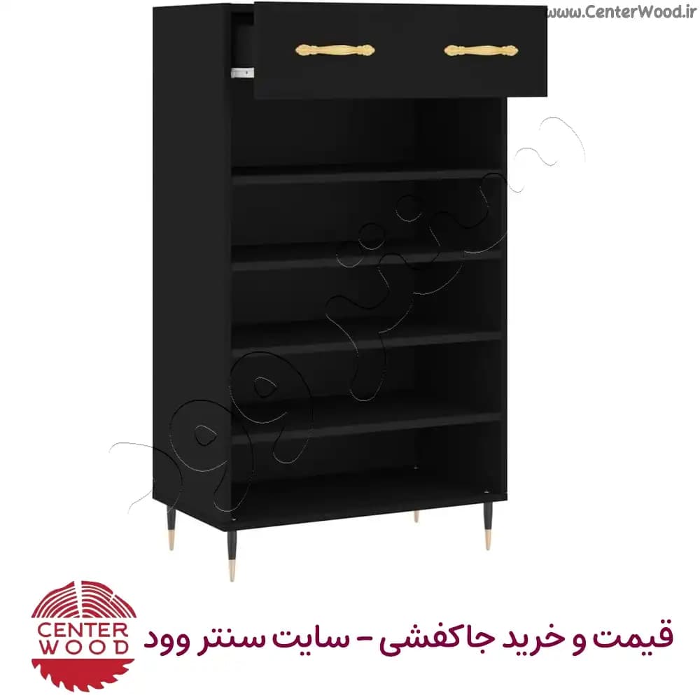 جاکفشی ساده پنج طبقه کشو دار کد 2215