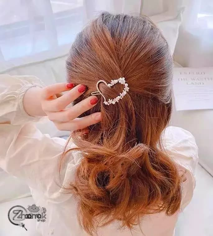 پک 4 عددی گیره مو سنجاقی با طرح بابونه — تصویر ۳