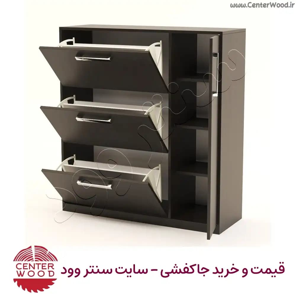 جاکفشی سه درب داشبوردی به همراه قفسه کابینتی کد 2249 — تصویر ۲