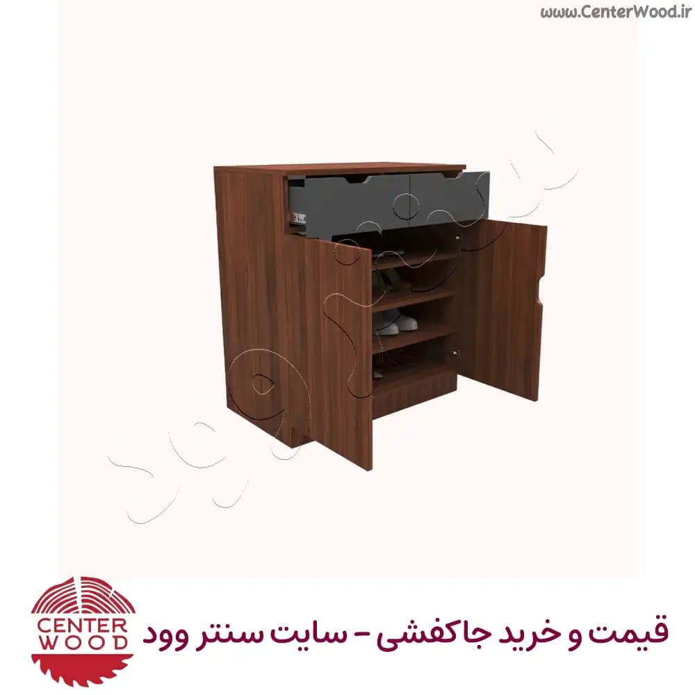 جاکفشی درب کابینتی دو کشو کد 2241 — تصویر ۴