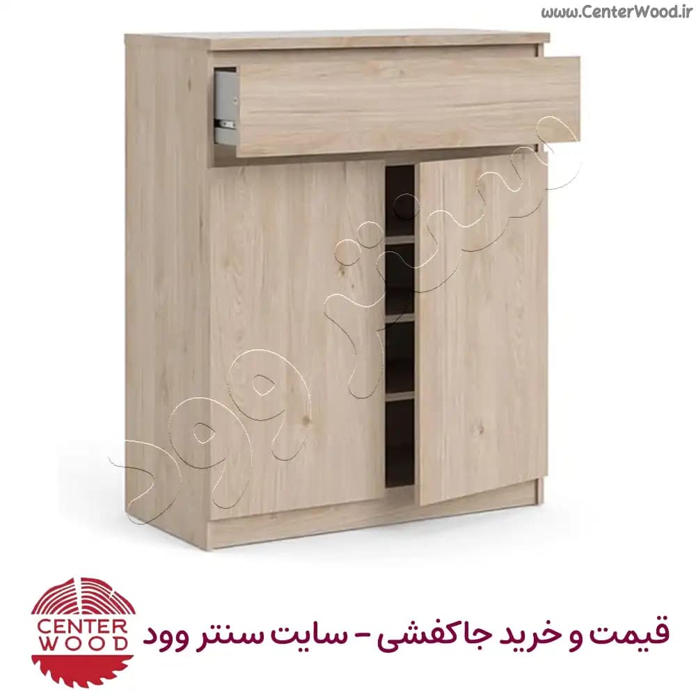 جاکفشی چهار طبقه درب کابینتی تک کشو کد 2240 — تصویر ۲