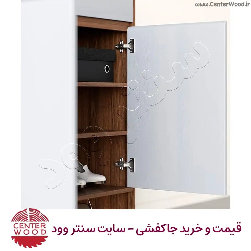جاکفشی ایستاده دو کشو با آویز لباس و دارای باکس پایین کد 2236 — تصویر ۳
