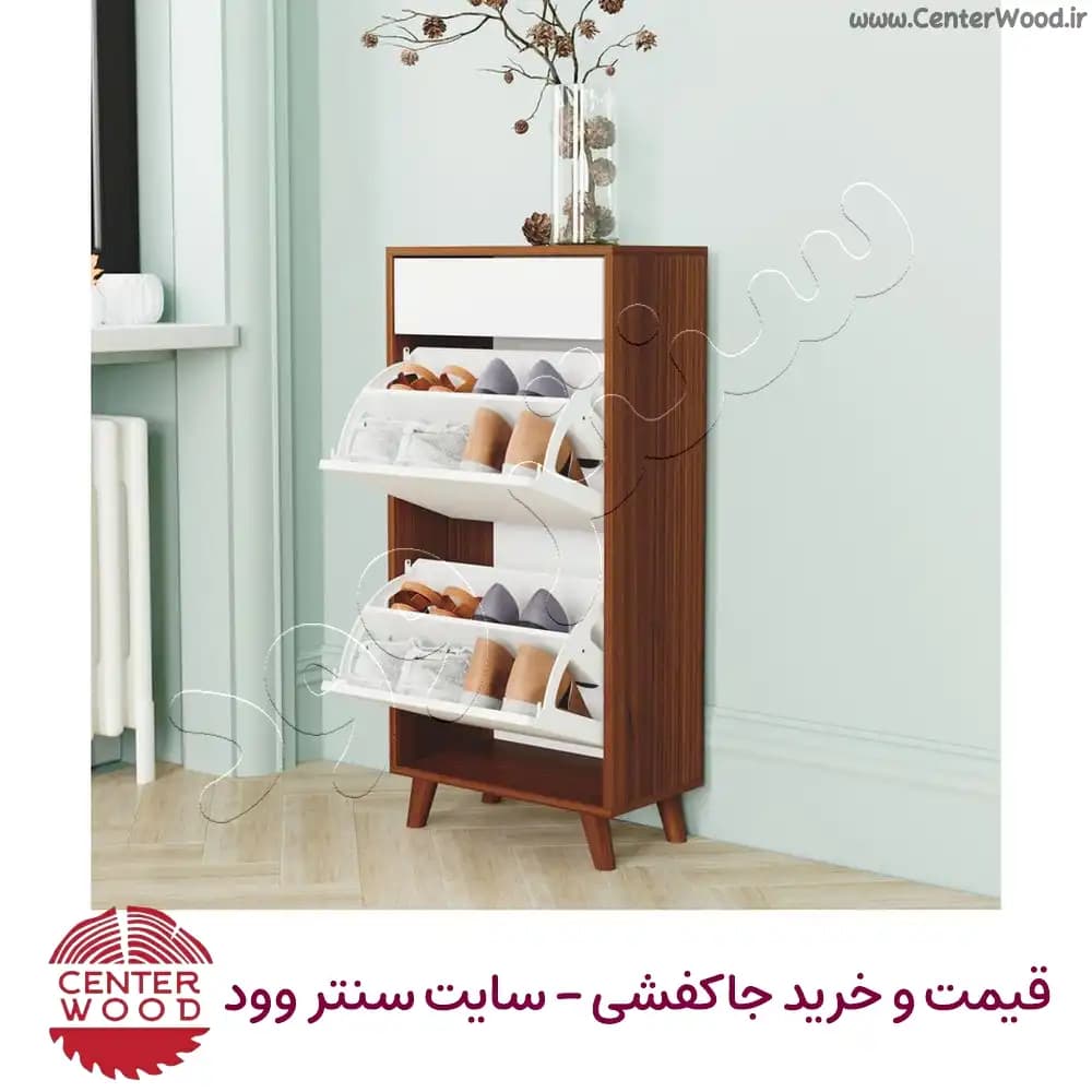 جاکفشی داشبوردی 2 درب تک کشو کد 2199 — تصویر ۳