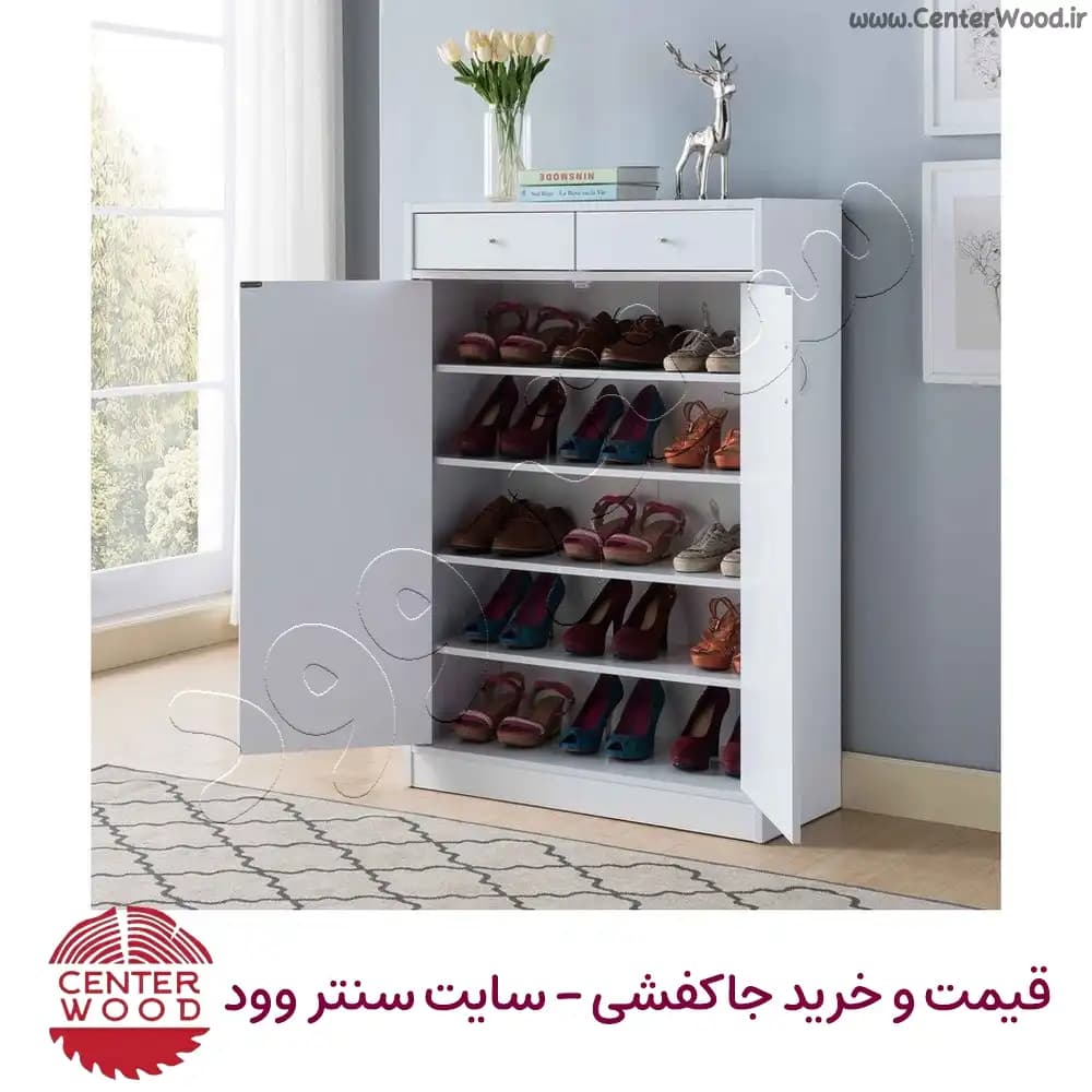 جاکفشی 5 طبقه کابینتی تک کشو کد 2192 — تصویر ۳