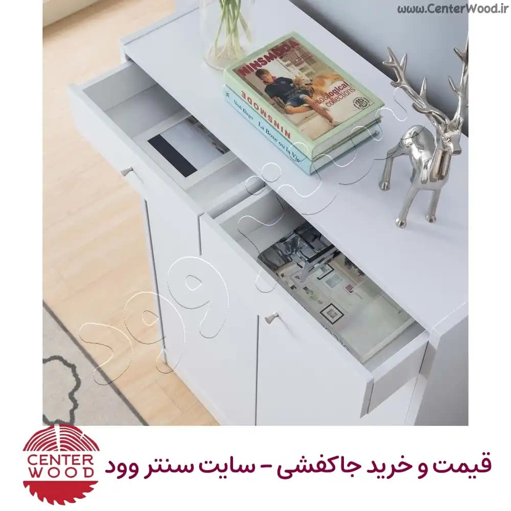 جاکفشی 5 طبقه کابینتی تک کشو کد 2192 — تصویر ۴