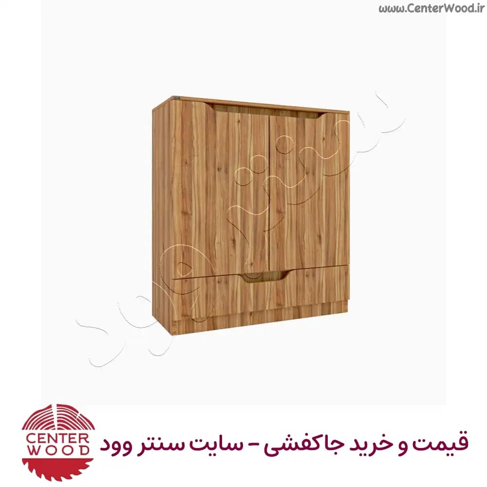 جاکفشی 4 طبقه با کشو پایین درب کابینتی کد 2184 — تصویر ۳
