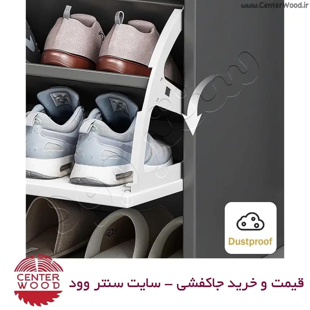 جاکفشی داشبوردی نشیمن دار نیمکتی کد 2167 — تصویر ۲