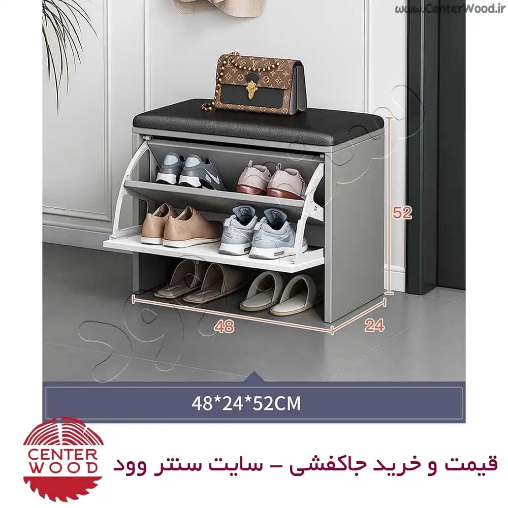 جاکفشی داشبوردی نشیمن دار نیمکتی کد 2167