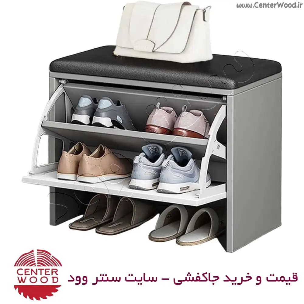 جاکفشی داشبوردی نشیمن دار نیمکتی کد 2167 — تصویر ۳