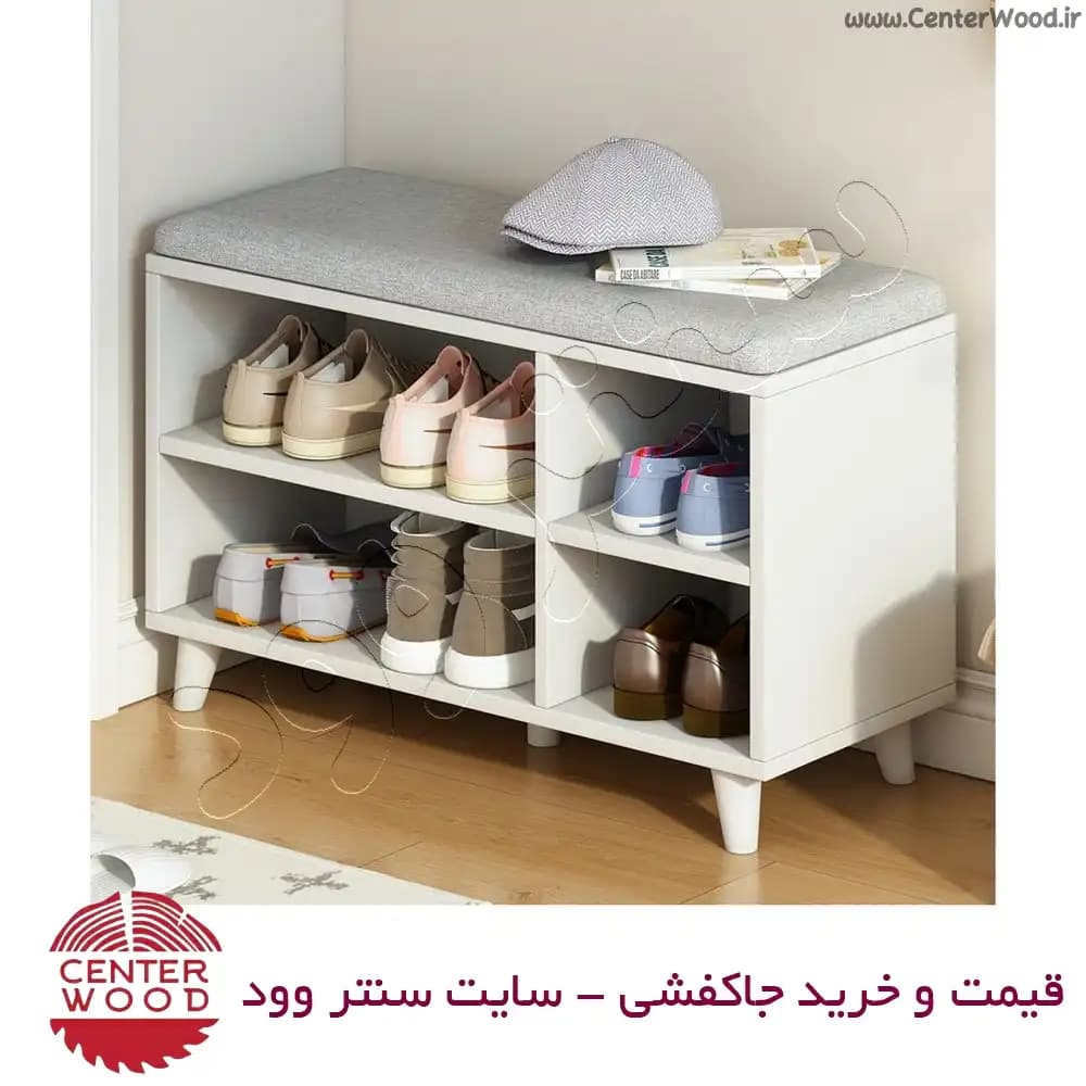 جاکفشی نیمکتی نشیمن دار کد 2161