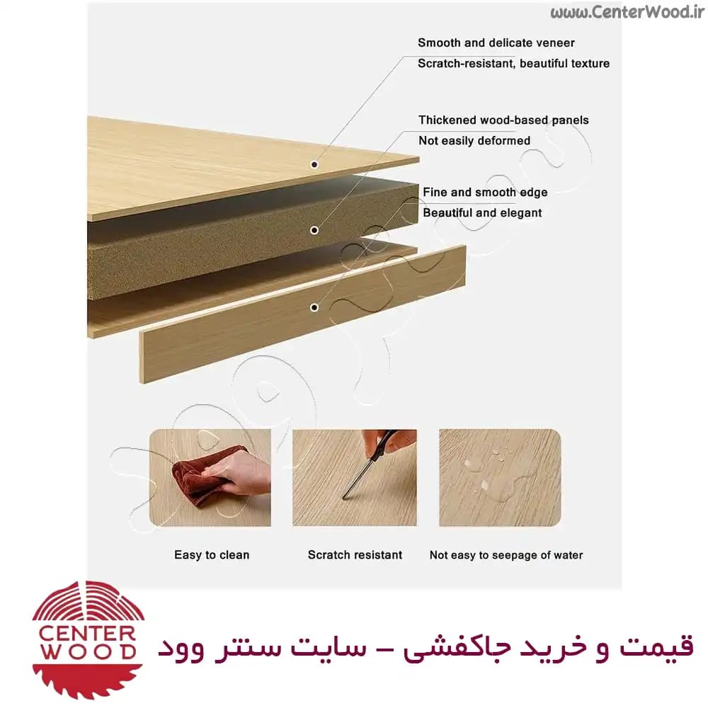 جاکفشی نیمکتی نشیمن دار ساده کد 2153 — تصویر ۵