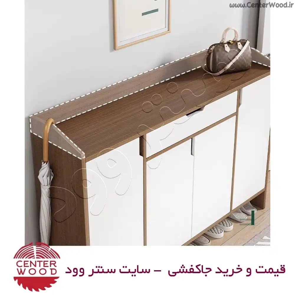 جاکفشی چهار کابینتی دو کشو کد 041 — تصویر ۲