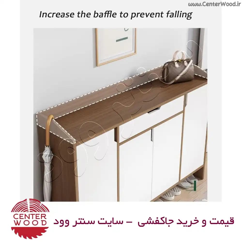 جاکفشی چهار کابینتی دو کشو کد 041 — تصویر ۵