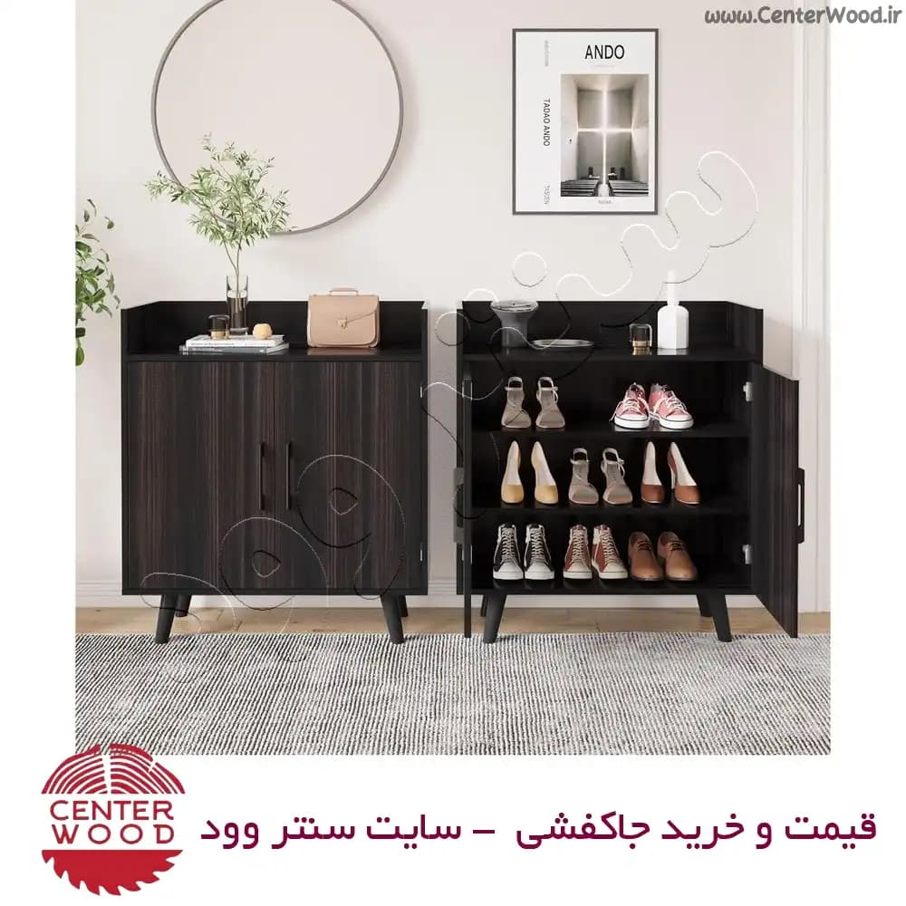 جاکفشی درب کابینتی طاقچه دار کد 036 — تصویر ۶
