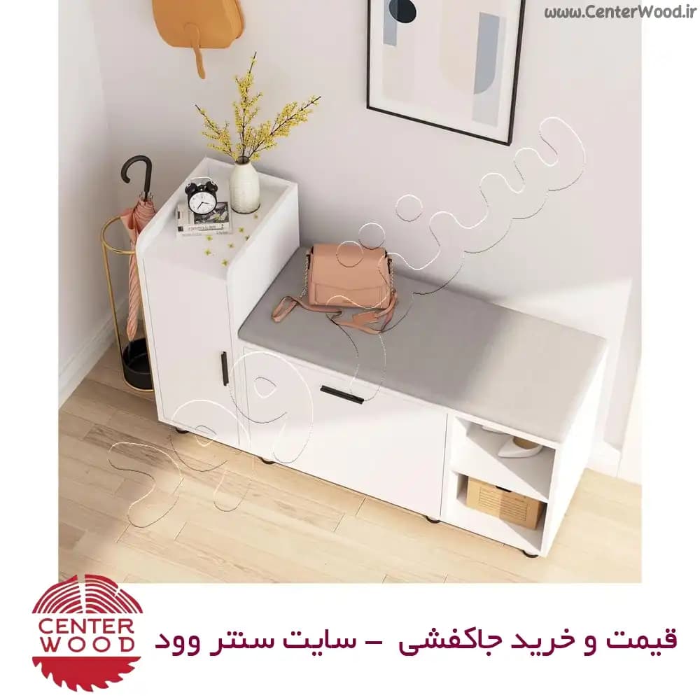 جاکفشی نشیمن دار درب کابینتی کد 032 — تصویر ۲