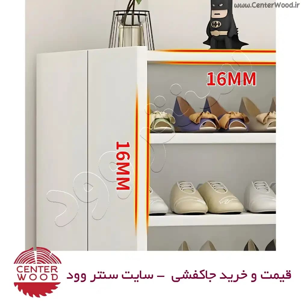 جاکفشی ایستاده طبقه دار سه درب کد 030 — تصویر ۳