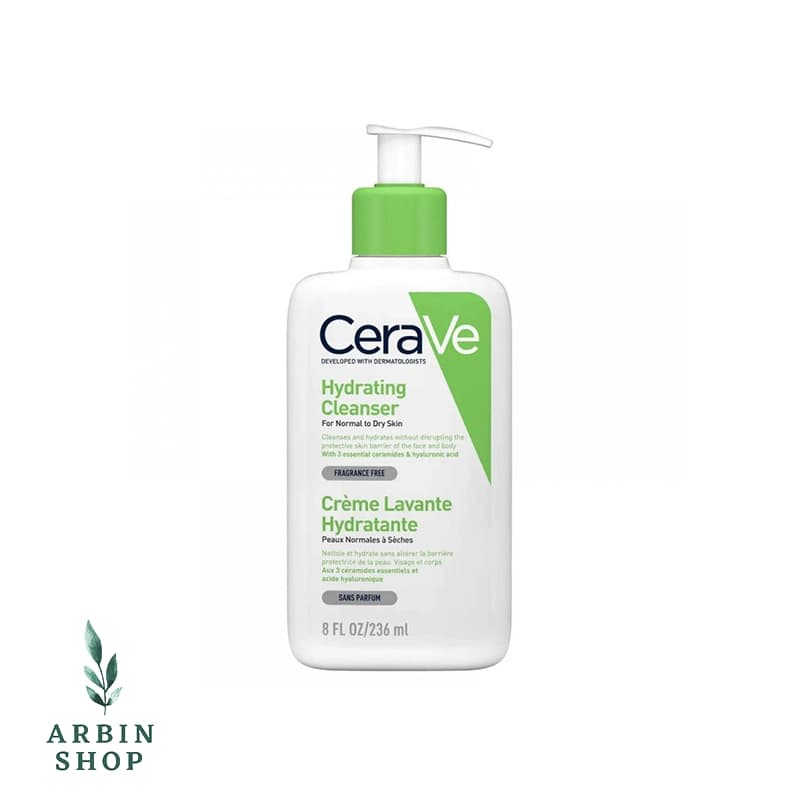 ژل شستشو و آبرسان قوی سراوی Cerave حجم 236میل| مخصوص پوست نرمال و خشک
