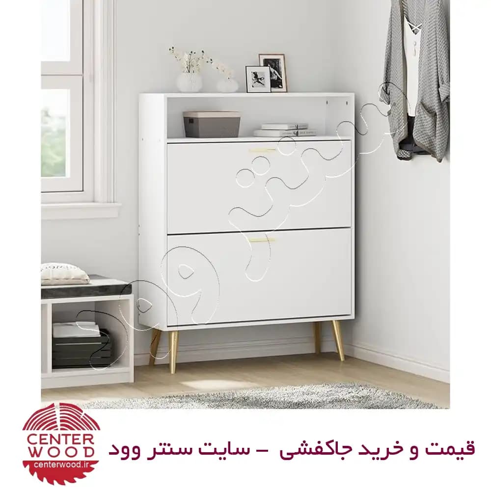 جاکفشی داشبوردی دو درب طاقچه دار کد 012