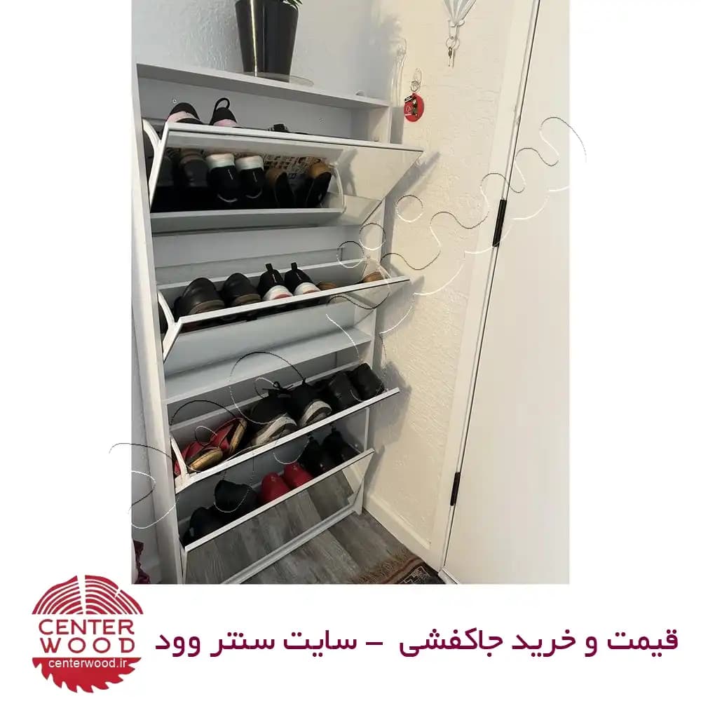 جاکفشی داشبوردی 4 درب آینه دار کد 08 — تصویر ۷