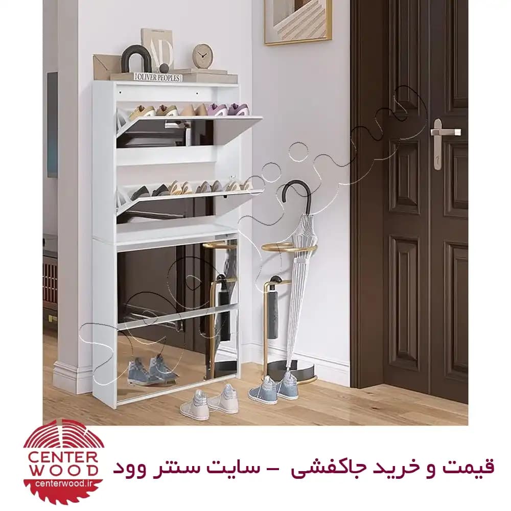 جاکفشی داشبوردی 4 درب آینه دار کد 08 — تصویر ۵