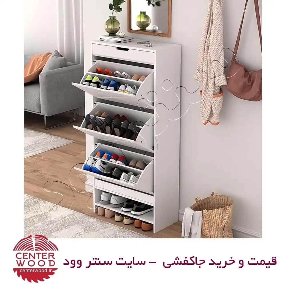 جاکفشی داشبوردی سه درب تک کشو کد 02