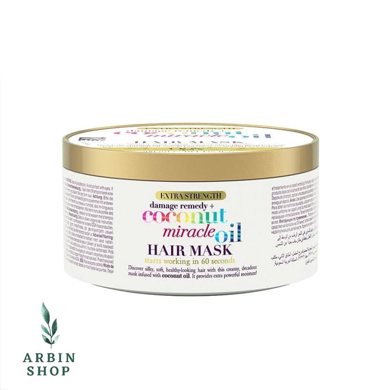 ماسک مو روغن نارگیل میراکل او جی ایکس OGX اصل بدون سولفات ۱۶۸ گرم