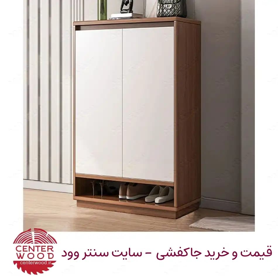 جاکفشی دو درب کابینتی باکس دار کد 092 — تصویر ۲