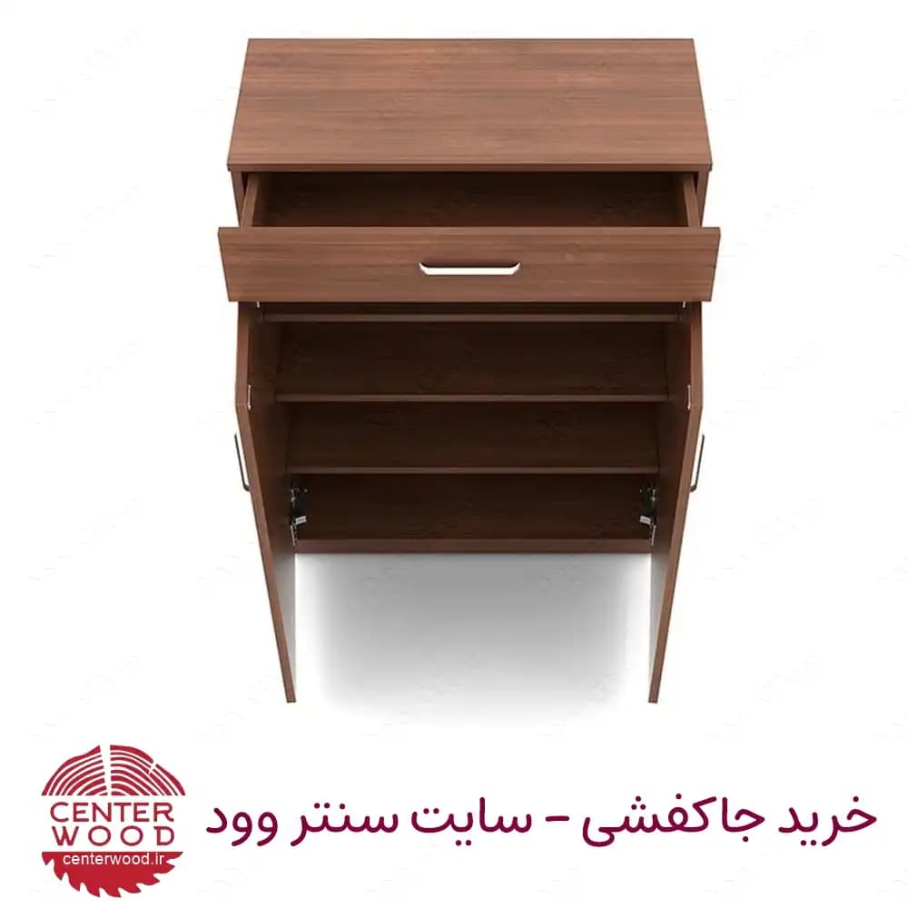 جاکفشی درب کابینتی چهار طبقه تک کشو کد 070 — تصویر ۴