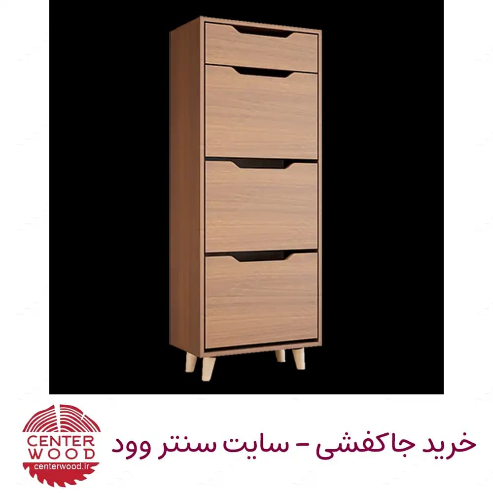 جاکفشی داشبوردی سه درب تک کشو کد 068 — تصویر ۶