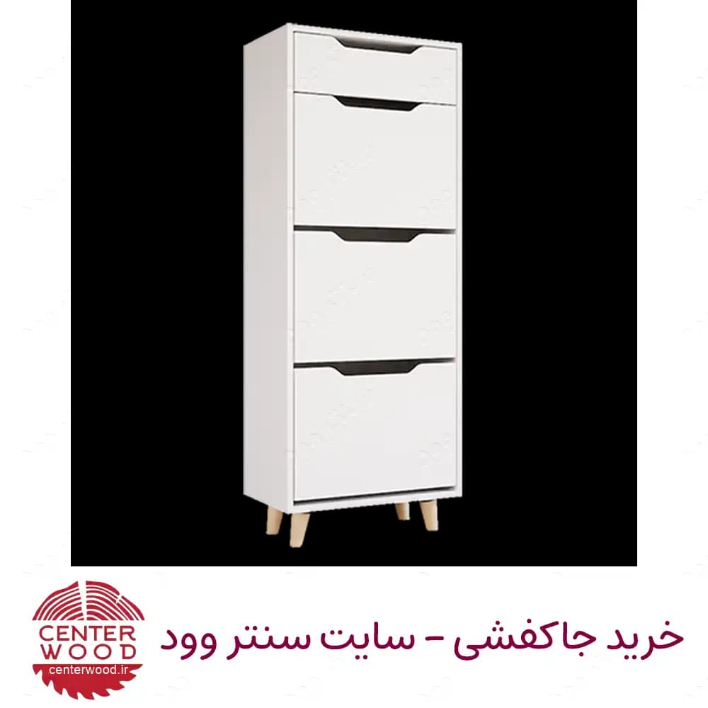 جاکفشی داشبوردی سه درب تک کشو کد 068 — تصویر ۵