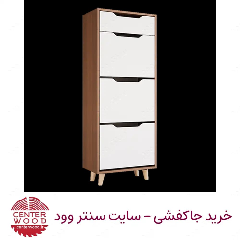 جاکفشی داشبوردی سه درب تک کشو کد 068 — تصویر ۸