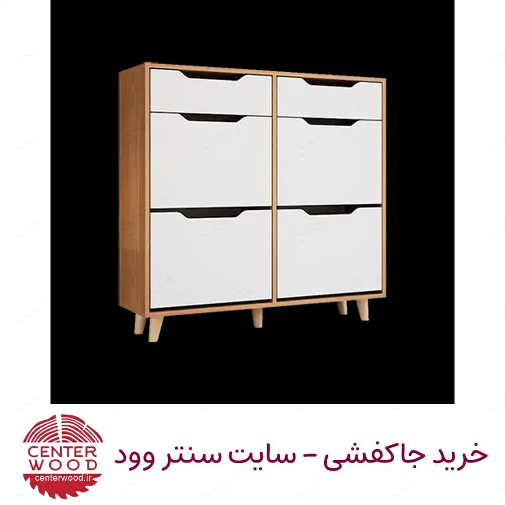 جاکفشی داشبوردی چهار درب دو کشو کد 067 — تصویر ۷