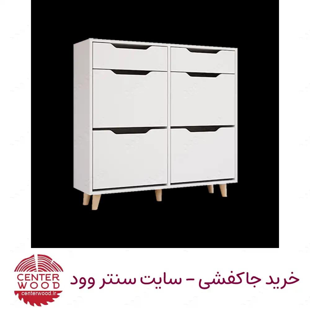 جاکفشی داشبوردی چهار درب دو کشو کد 067 — تصویر ۵