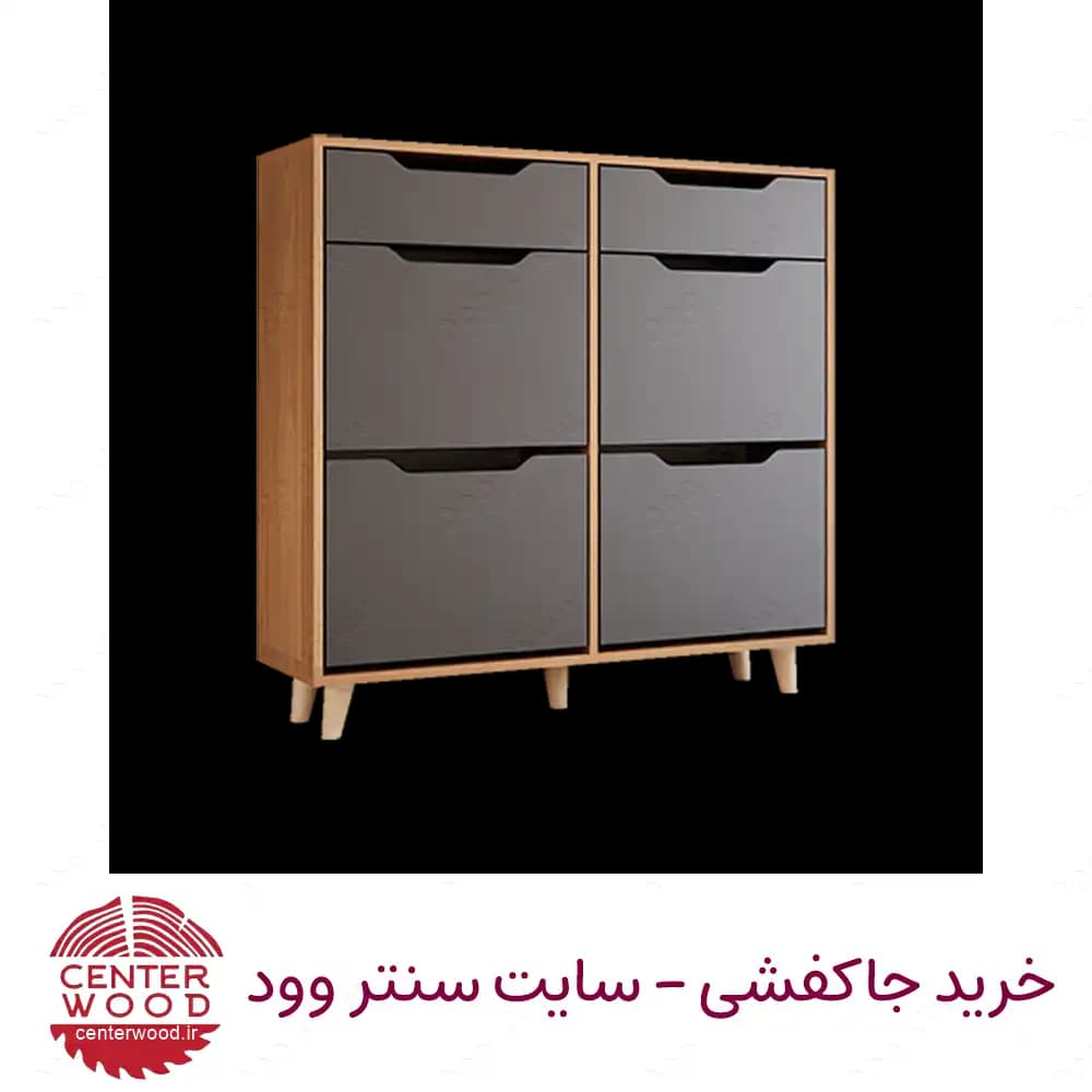 جاکفشی داشبوردی چهار درب دو کشو کد 067 — تصویر ۸