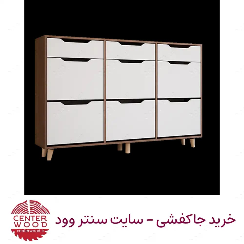 جاکفشی داشبوردی سه درب 3 کشو کد 066 — تصویر ۴