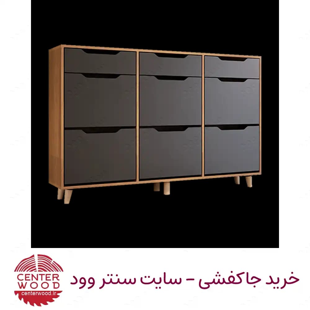 جاکفشی داشبوردی سه درب 3 کشو کد 066 — تصویر ۳