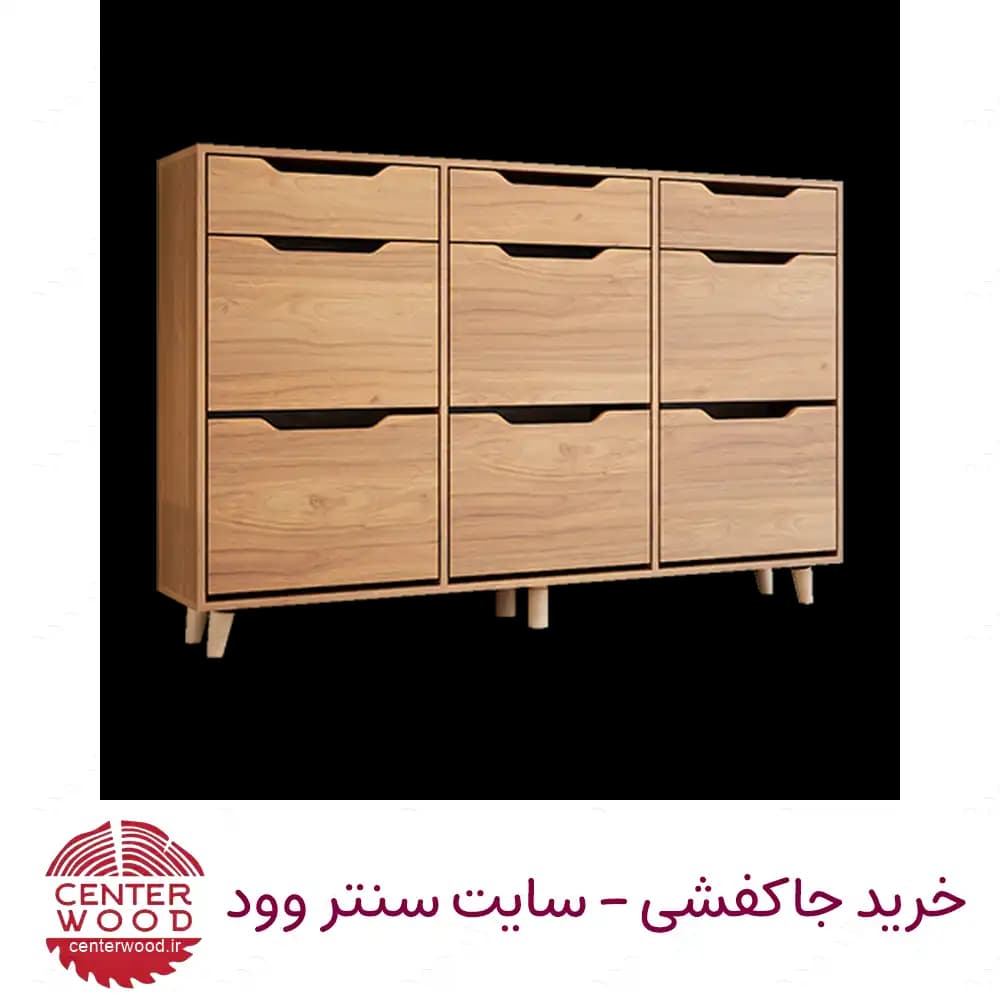 جاکفشی داشبوردی سه درب 3 کشو کد 066 — تصویر ۲