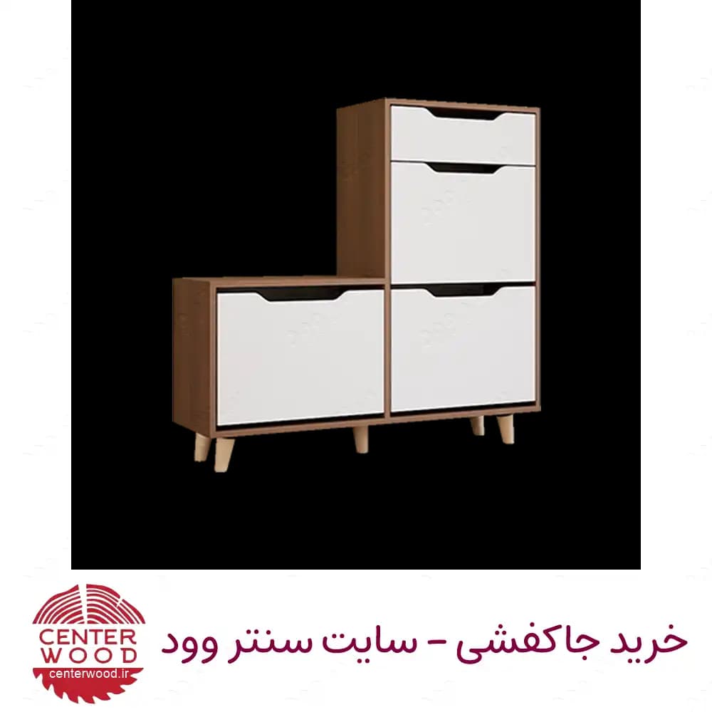 جاکفشی داشبوردی سه درب تک کشو کد 056 — تصویر ۶