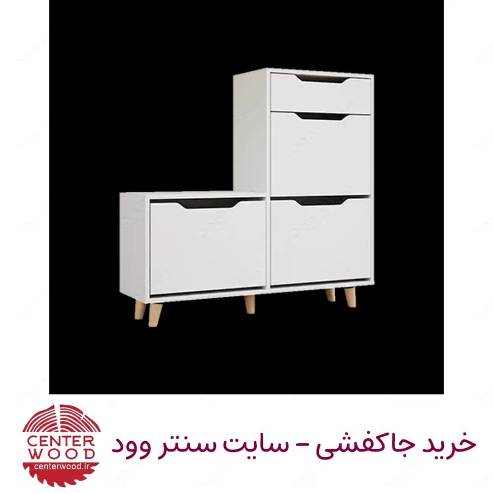 جاکفشی داشبوردی سه درب تک کشو کد 056