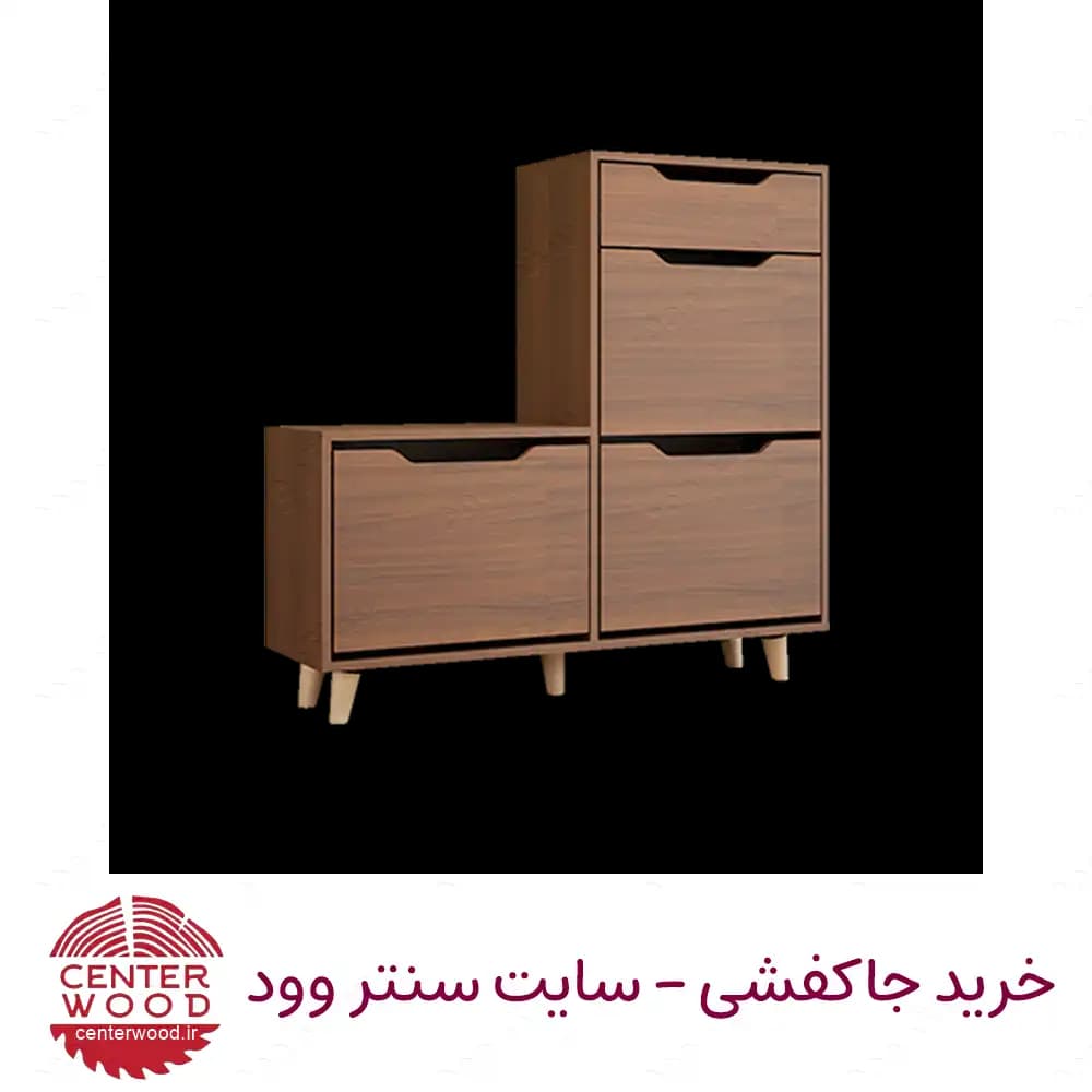 جاکفشی داشبوردی سه درب تک کشو کد 056 — تصویر ۸