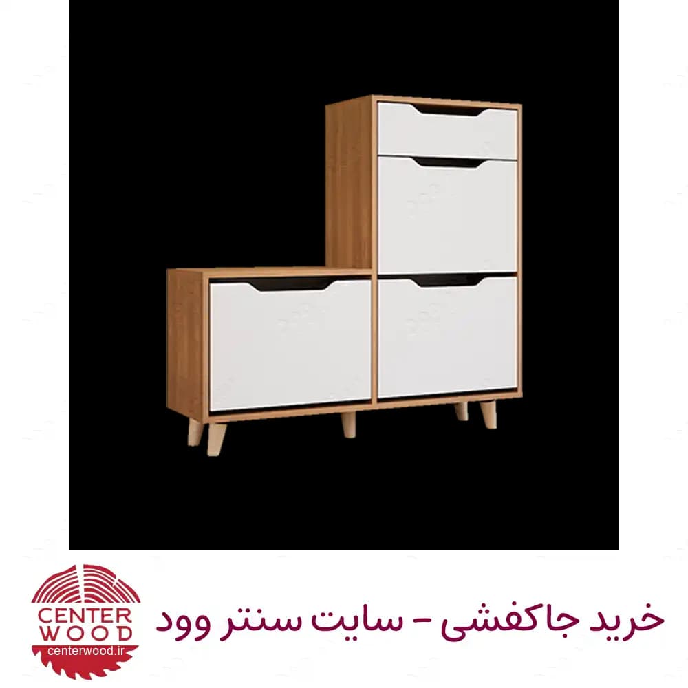 جاکفشی داشبوردی سه درب تک کشو کد 056 — تصویر ۷