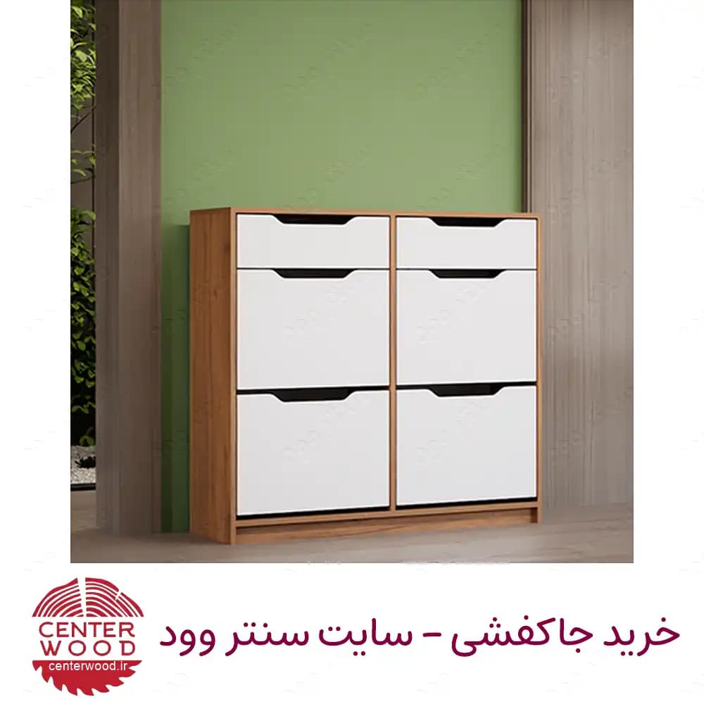 جاکفشی داشبوردی چهار درب دو کشو کد 052 — تصویر ۶