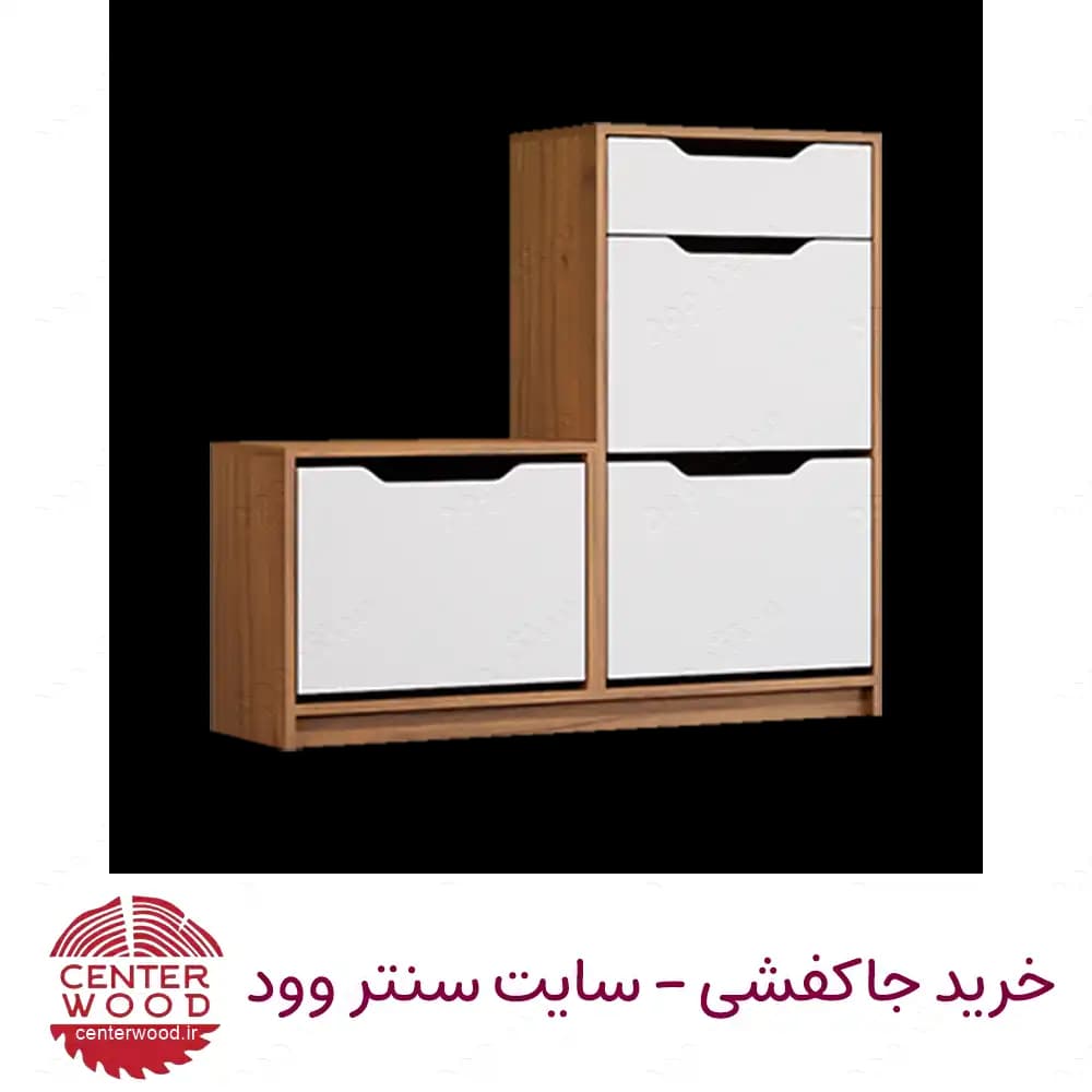 جاکفشی داشبوردی 3 درب تک کشو کد 045 — تصویر ۳