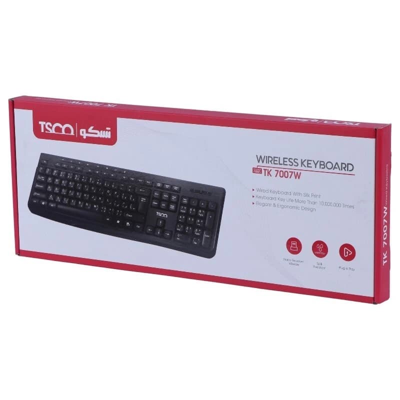 کیبورد بی سیم تسکو TK 7007W — تصویر ۴